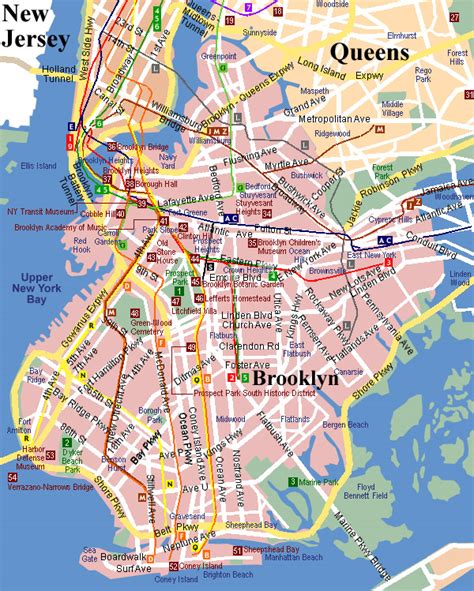MAP Map Of Brooklyn New York